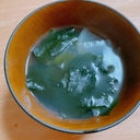 大根とわかめの昆布茶スープ